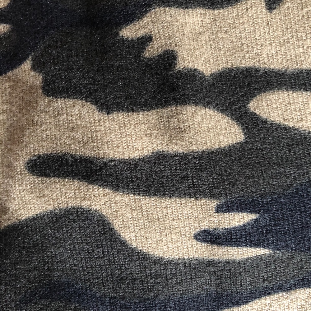 Green Camo Print Long Cardigan - Picture 6 of 6